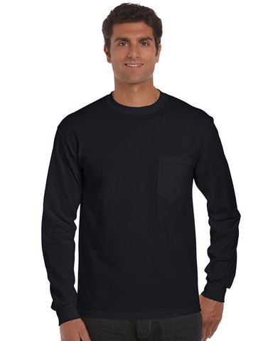 Gildan Long Sleeve Tee Shirt w/pocket